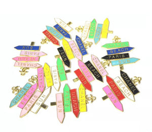 Sign charm mix colors/random pick- Each