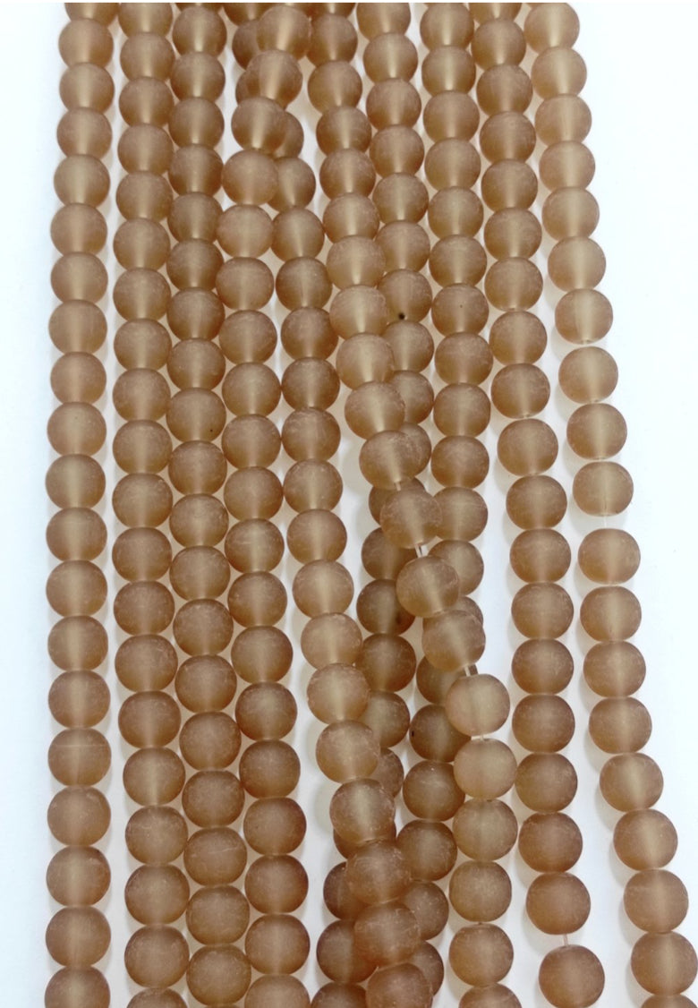 Frosted Beads 10mm/Each 40 beads per strand