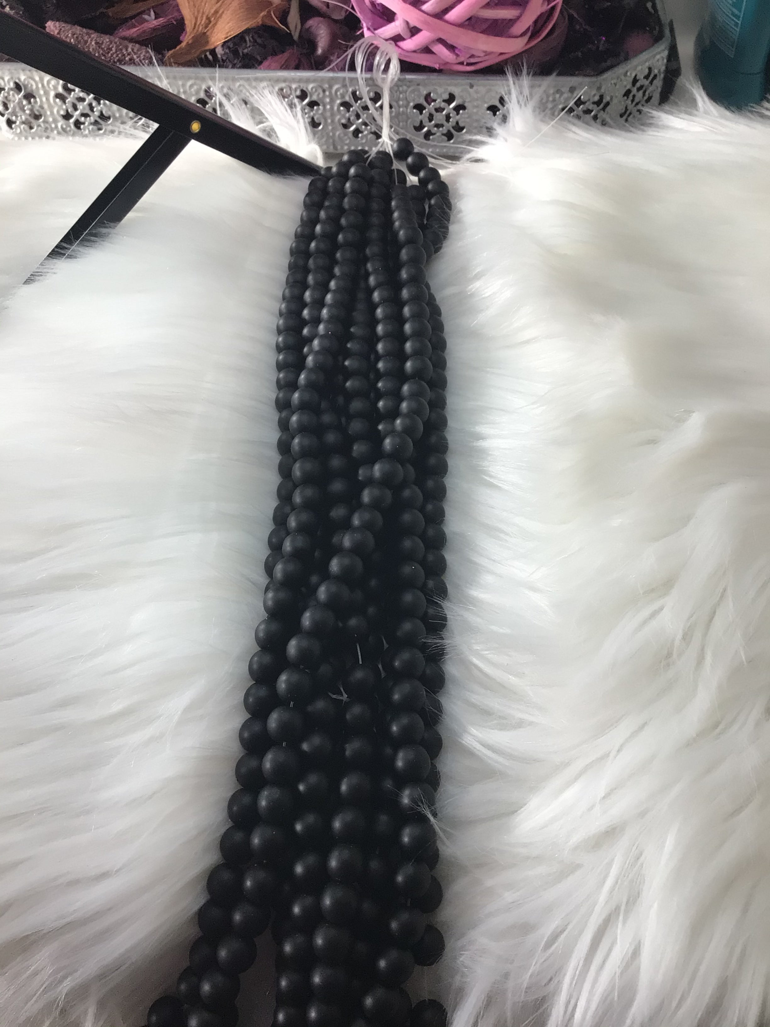 Frosted Beads 10mm/Each 40 beads per strand