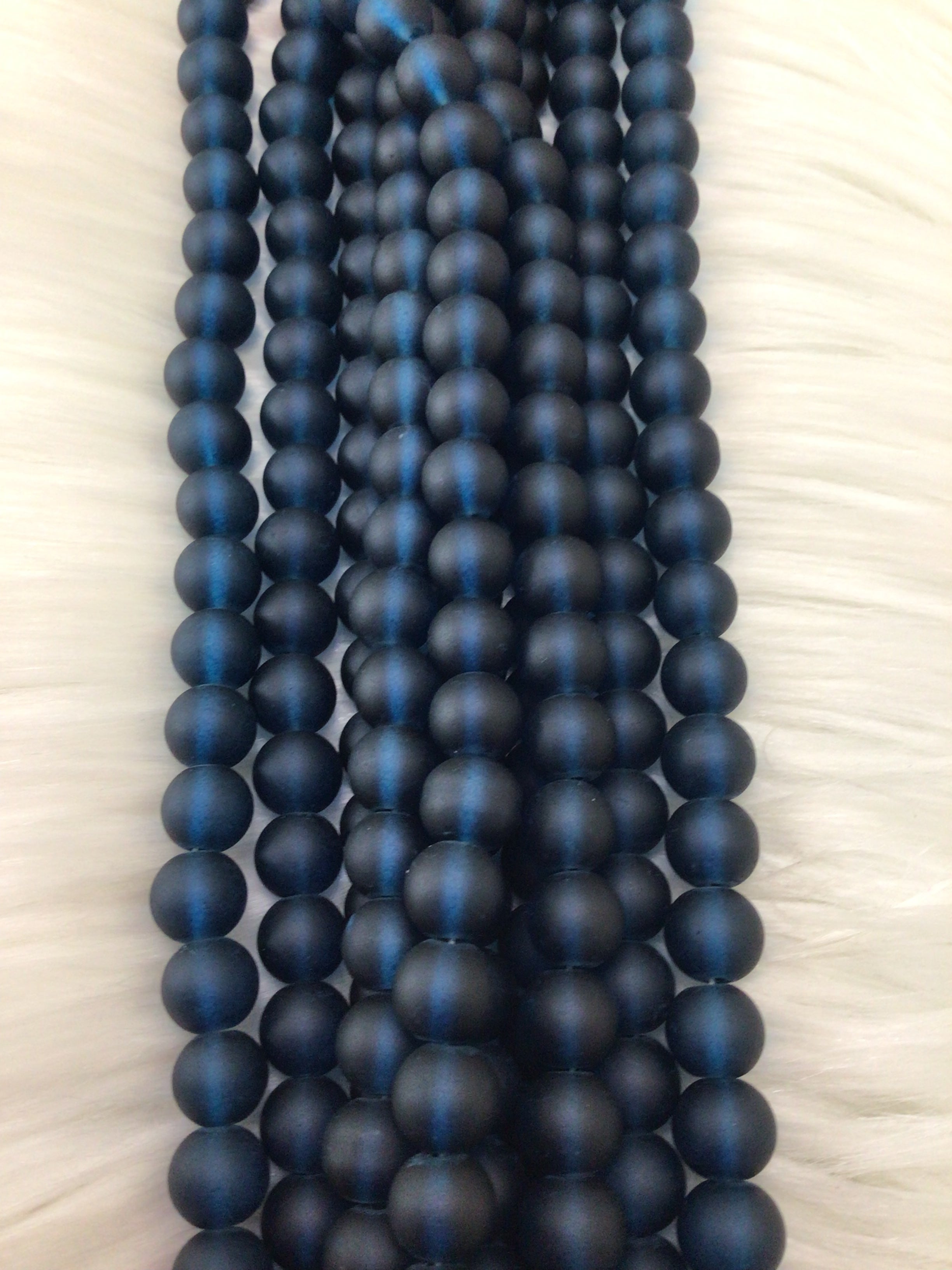 Frosted Beads 10mm/Each 40 beads per strand