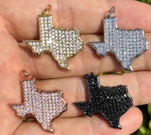 Cz Texas State Charm/Each