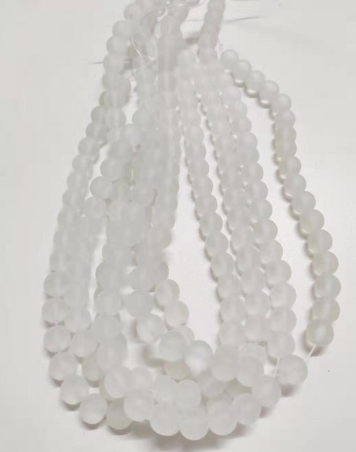 Frosted Beads 10mm/Each 40 beads per strand