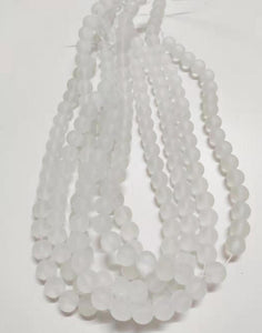 Frosted Beads 10mm/Each 40 beads per strand