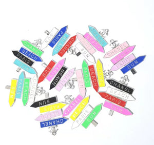 Sign charm mix colors/random pick- Each