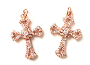 Mirco Paved Cross Charms/Each