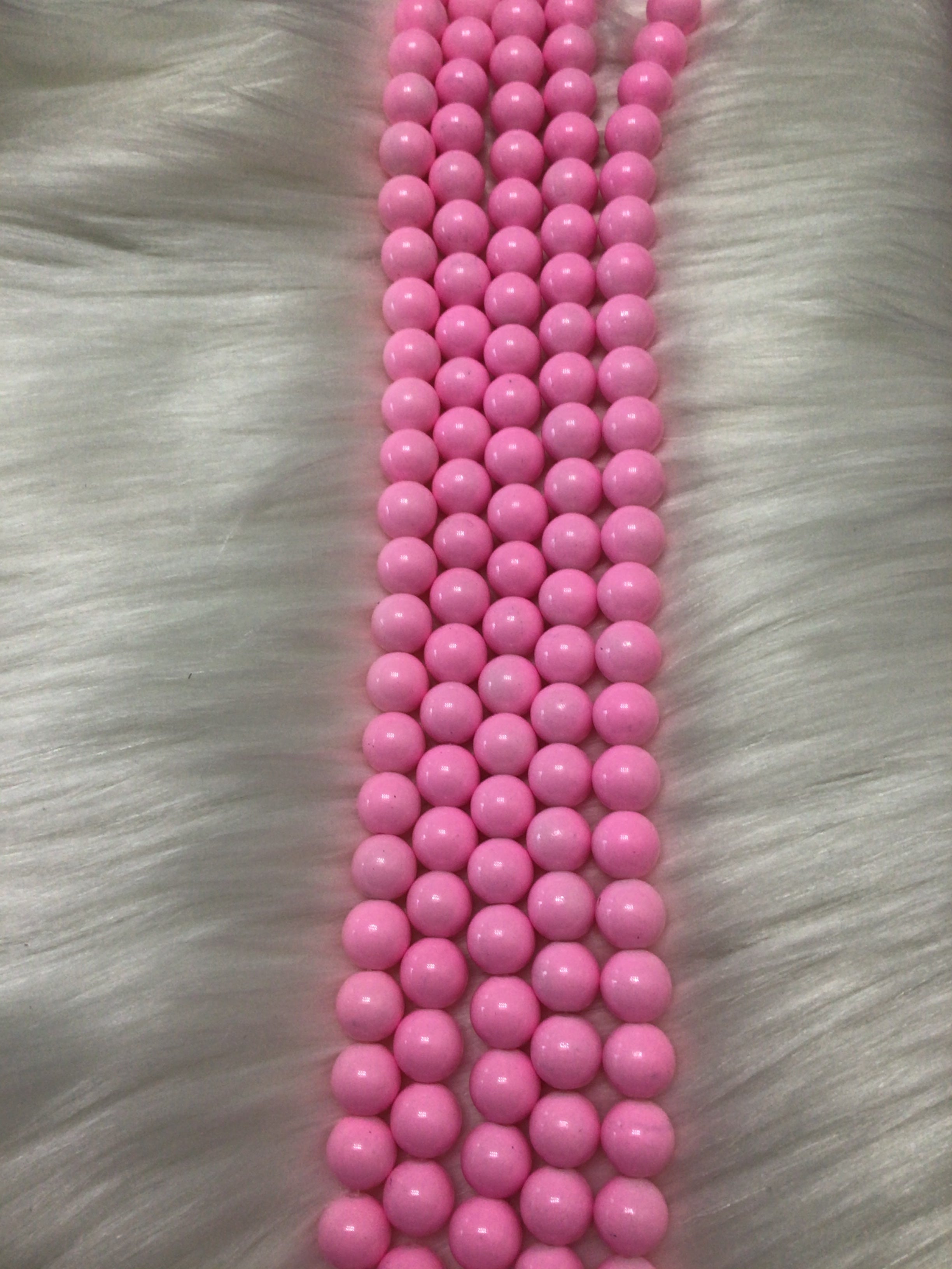 Solid Color Glass Beads 10mm/Each 40 beads per strand