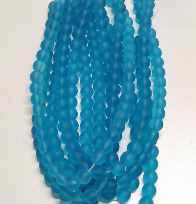 Frosted Beads 10mm/Each 40 beads per strand