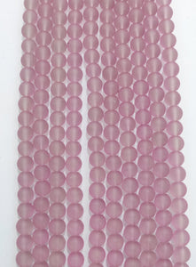 Frosted Beads 10mm/Each 40 beads per strand