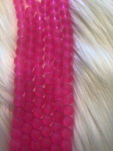 Frosted Beads 10mm/Each 40 beads per strand