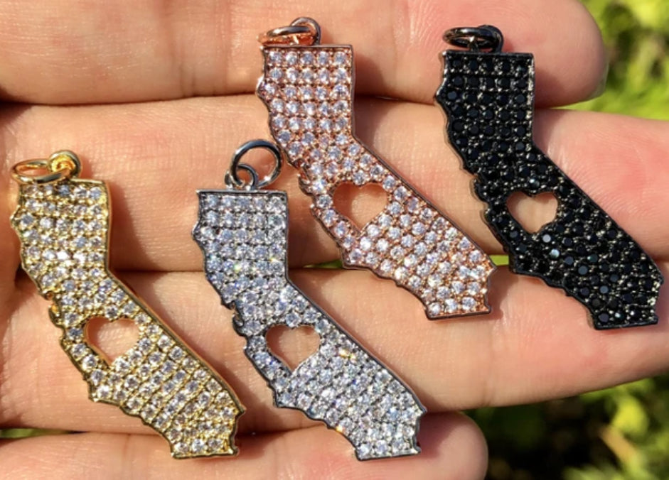 Cz California state Charm/Each