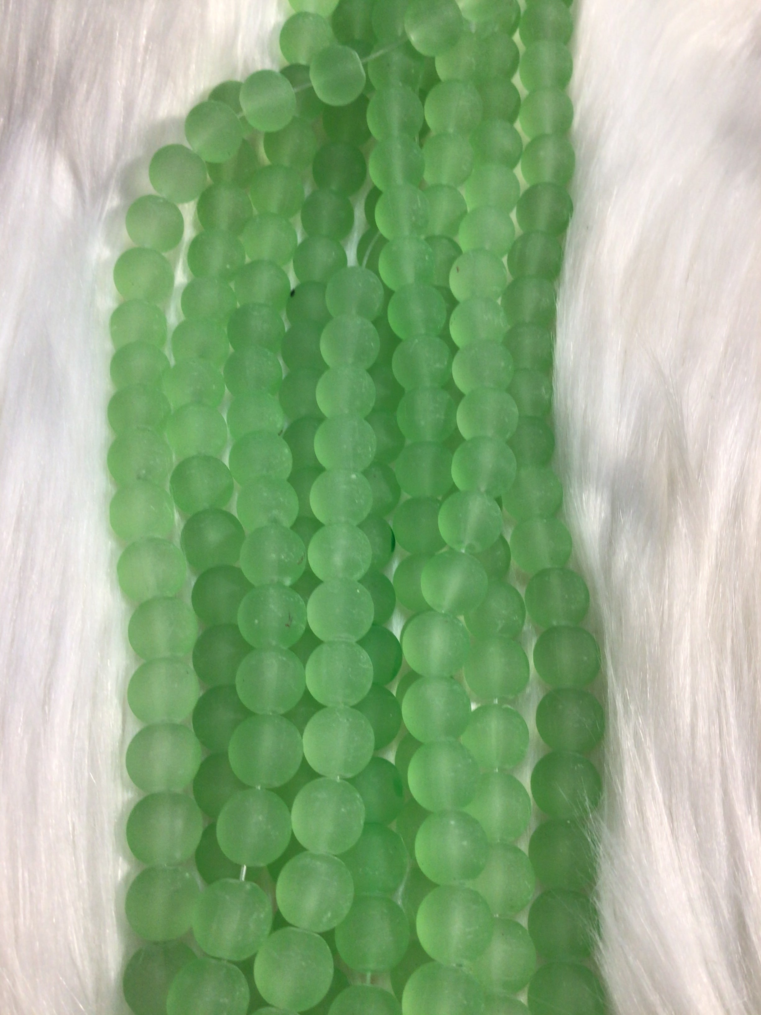 Frosted Beads 10mm/Each 40 beads per strand