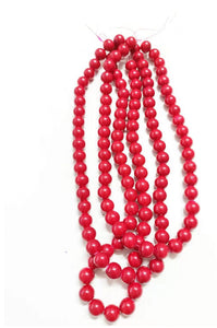 Solid Color Glass Beads 10mm/Each 40 beads per strand