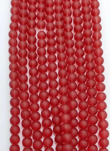 Frosted Beads 10mm/Each 40 beads per strand