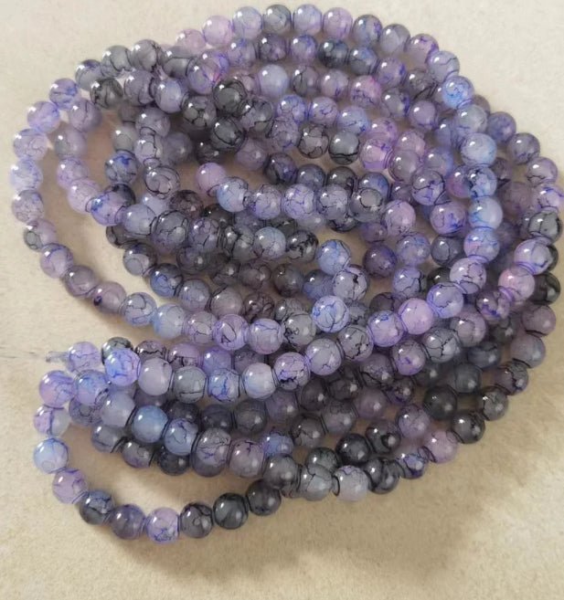 Jelly & Clear Transparent 10mm/ Each 40 beads per strand