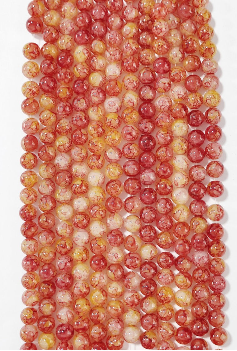 Jelly & Clear Transparent 10mm/ Each 40 beads per strand