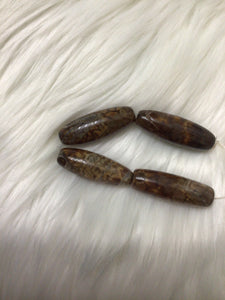 Agate Bead Spacers 40*13mm/each