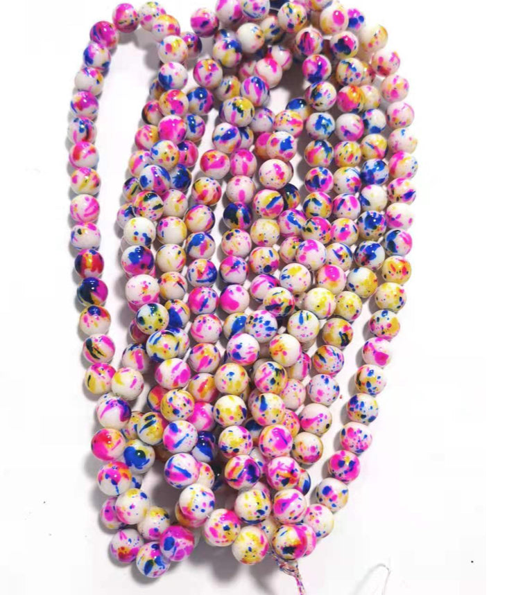 Speckled Beads 10mm/ Each 40 beads per strand