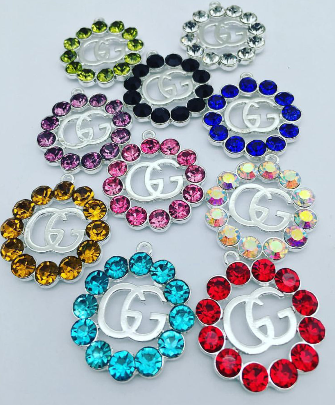 Big Rhinestone charms/ Each