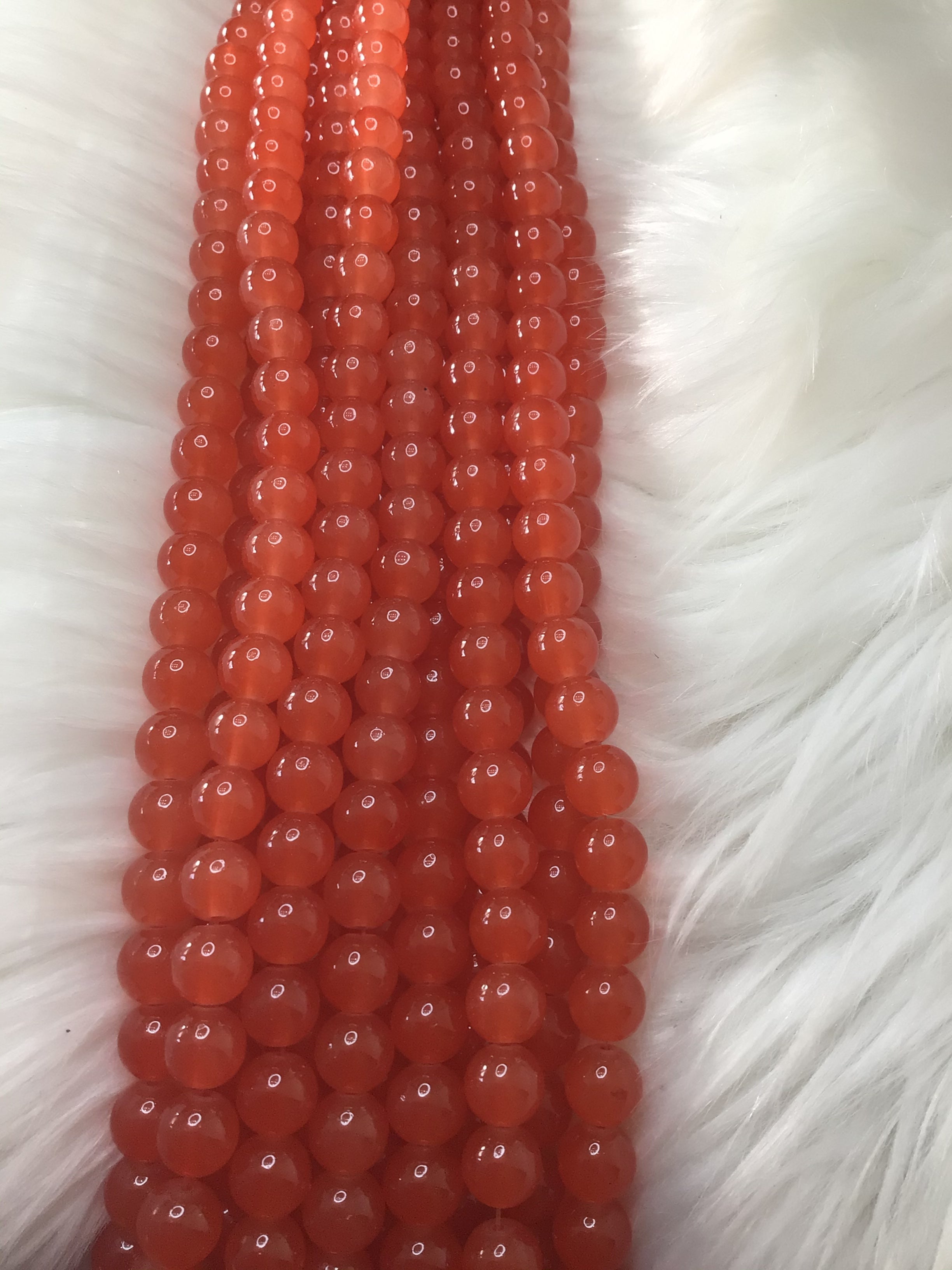 Jelly & Clear Transparent 10mm/ Each 40 beads per strand