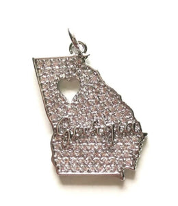 Georgia Cz charm/Each