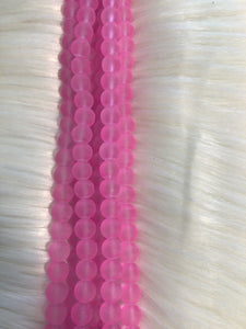 Frosted Beads 10mm/Each 40 beads per strand