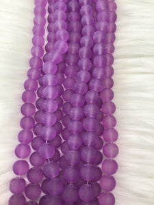 Frosted Beads 10mm/Each 40 beads per strand