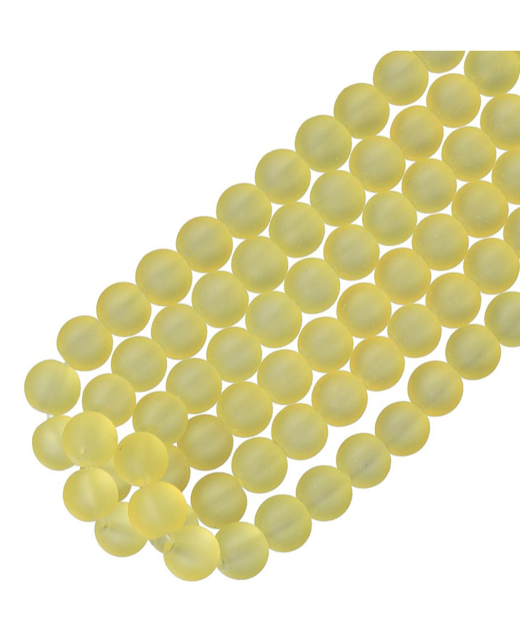 Frosted Beads 10mm/Each 40 beads per strand