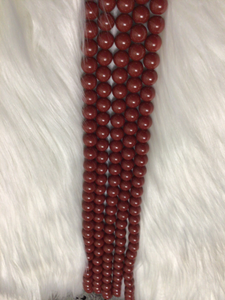 Solid Color Glass Beads 10mm/Each 40 beads per strand