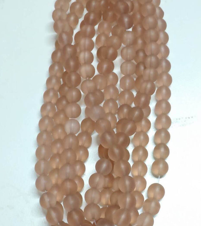 Frosted Beads 10mm/Each 40 beads per strand