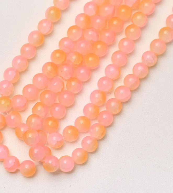 Jelly & Clear Transparent 10mm/ Each 40 beads per strand