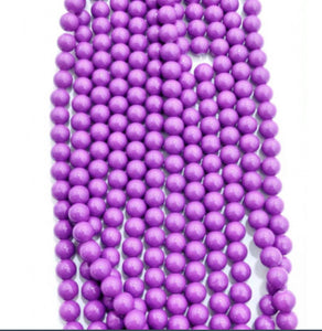 Solid Color Glass Beads 10mm/Each 40 beads per strand