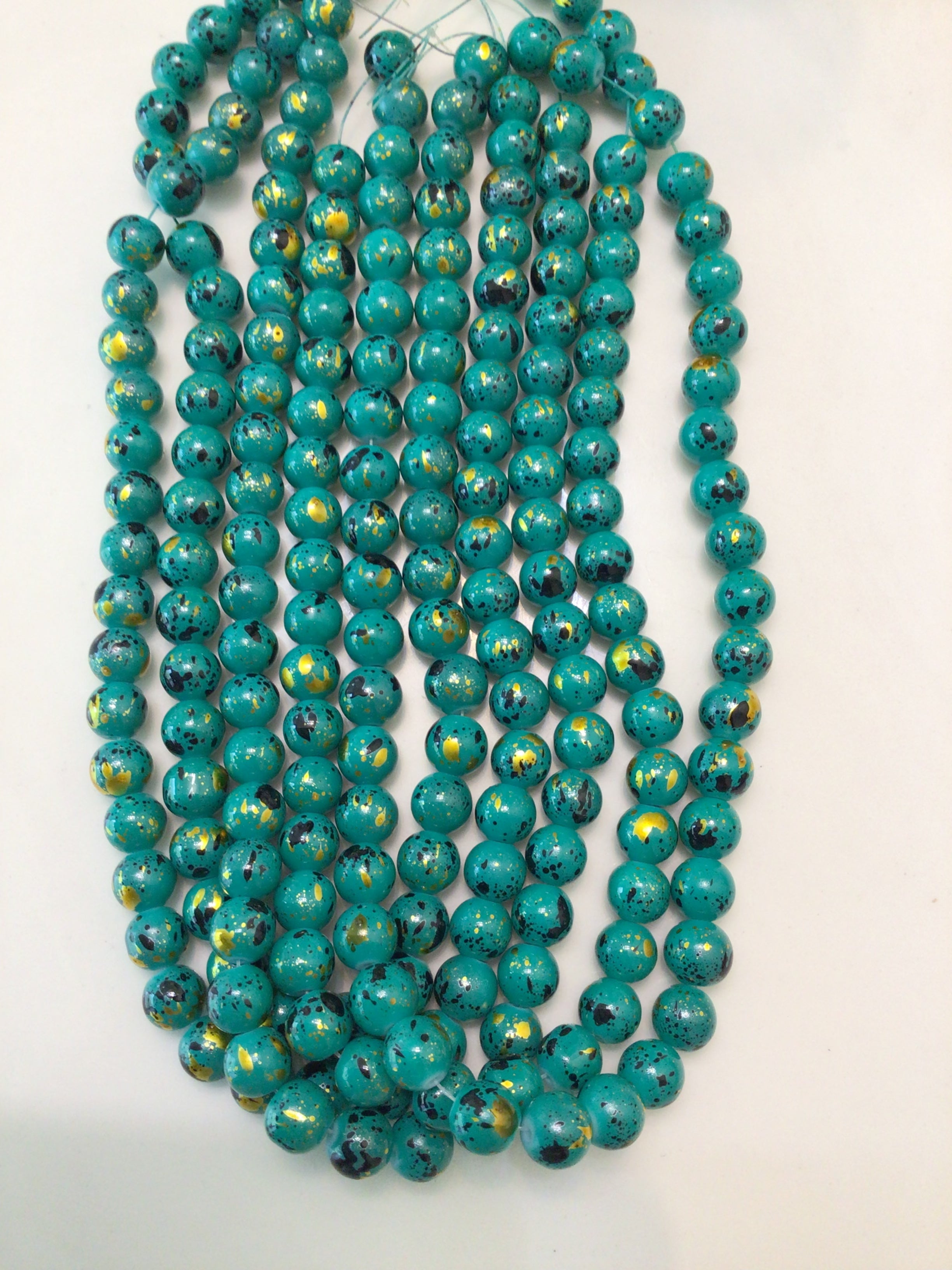 Speckled Beads 10mm/ Each 40 beads per strand