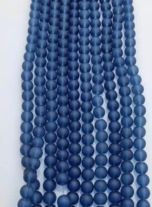 Frosted Beads 10mm/Each 40 beads per strand