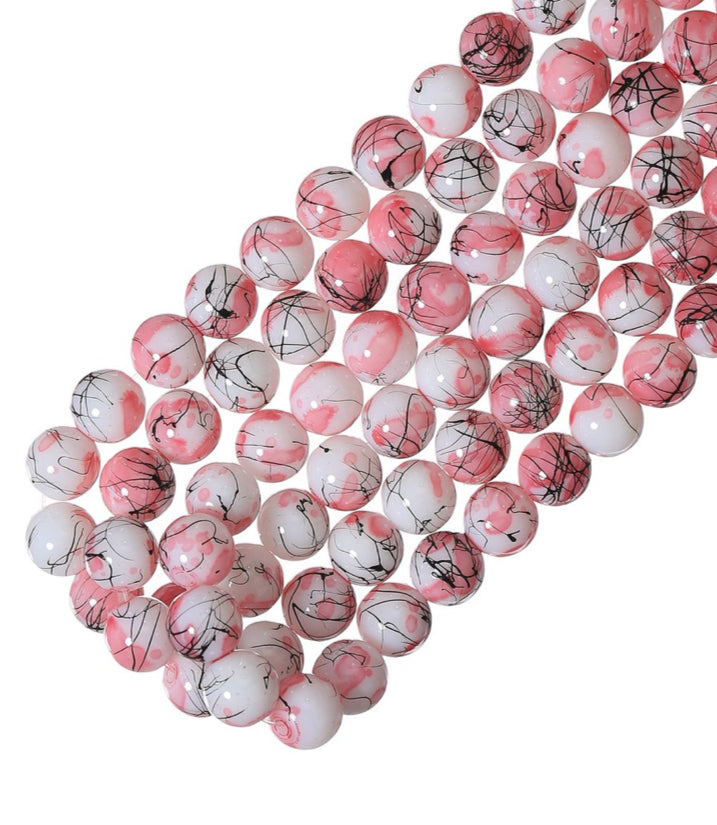 Speckled Beads 10mm/ Each 40 beads per strand