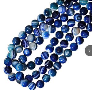 Agate Beads 10mm/ Each 36-38 beads per strand