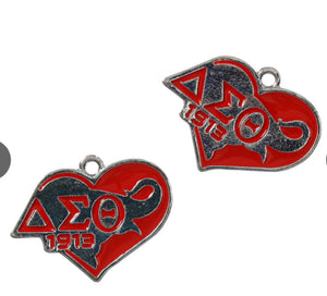 Greek red Charms “Each”