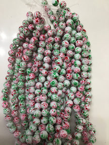 Speckled Beads 10mm/ Each 40 beads per strand