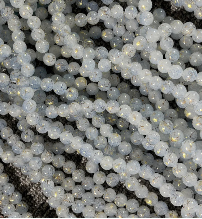 Jelly & Clear Transparent 10mm/ Each 40 beads per strand