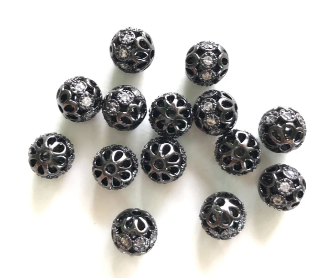 8mm Hollow CZ Ball/Each