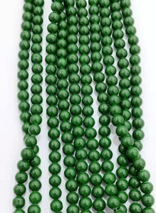 Solid Color Glass Beads 10mm/Each 40 beads per strand