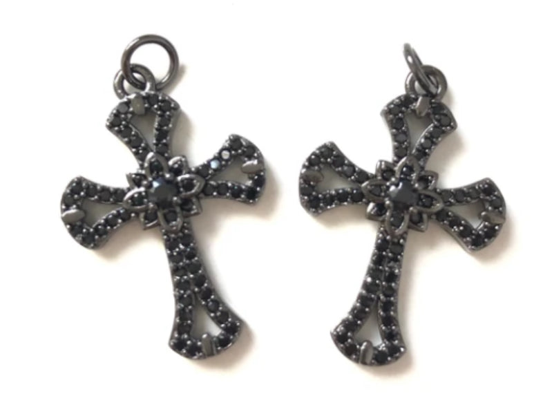 Mirco Paved Cross Charms/Each