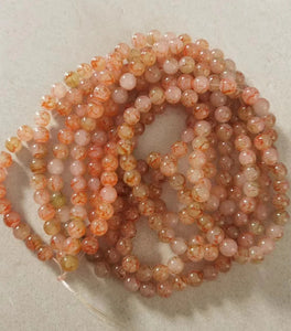 Jelly & Clear Transparent 10mm/ Each 40 beads per strand