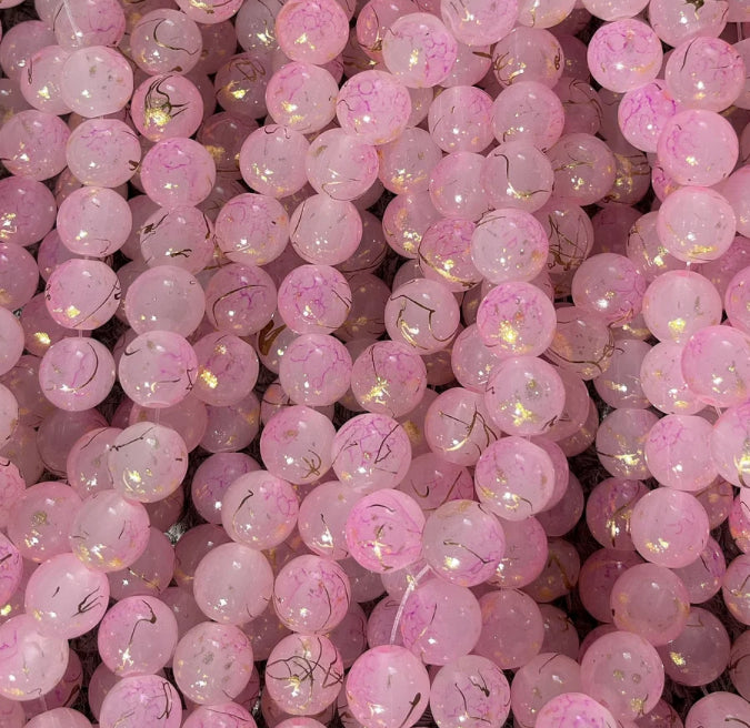 Jelly & Clear Transparent 10mm/ Each 40 beads per strand