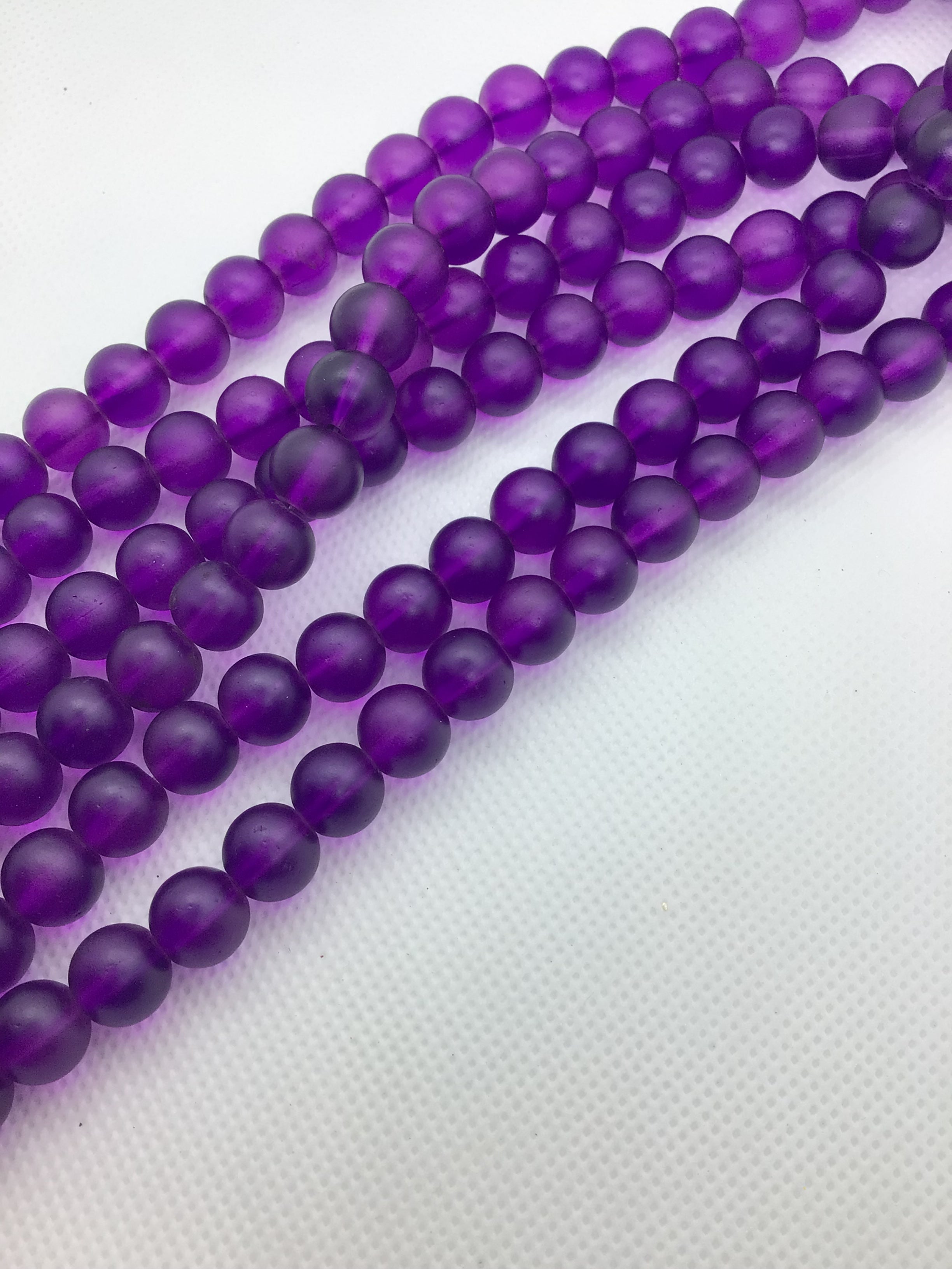 Frosted Beads 10mm/Each 40 beads per strand