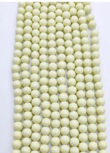 Solid Color Glass Beads 10mm/Each 40 beads per strand