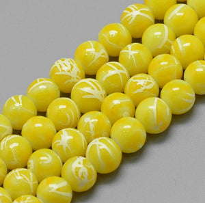 Speckled Beads 10mm/ Each 40 beads per strand