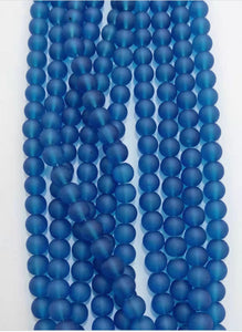 Frosted Beads 10mm/Each 40 beads per strand