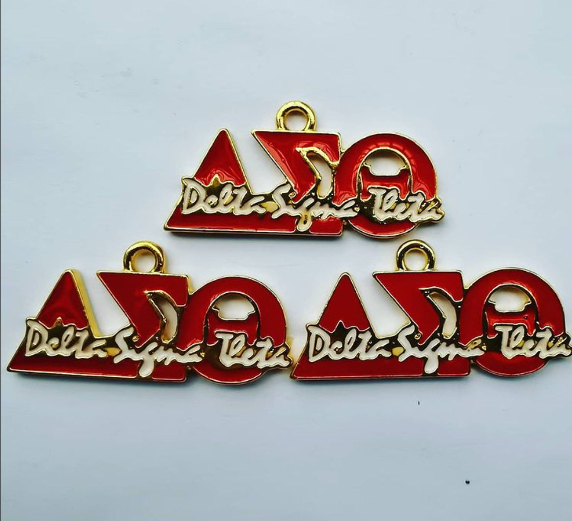 Greek red Charms “Each”