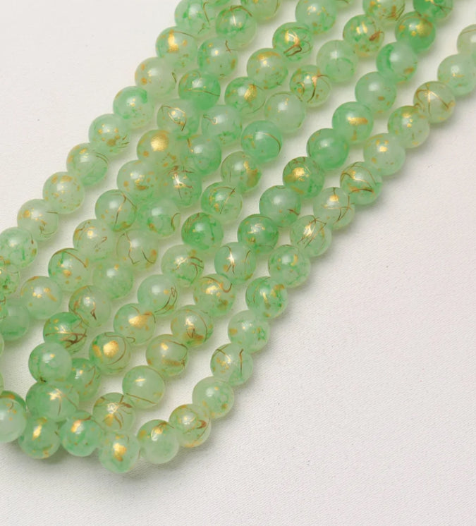 Jelly & Clear Transparent 10mm/ Each 40 beads per strand