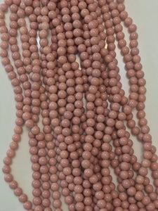 Solid Color Glass Beads 10mm/Each 40 beads per strand